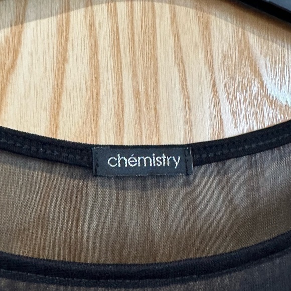 Skater black & red dress mesh detail size 12 used chemistry ladies party - Picture 5 of 14